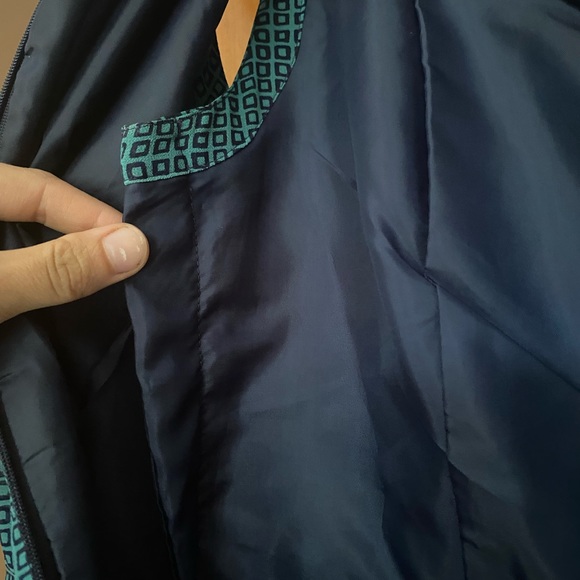 Chiffon geometric print Halogen dress - Picture 7 of 7